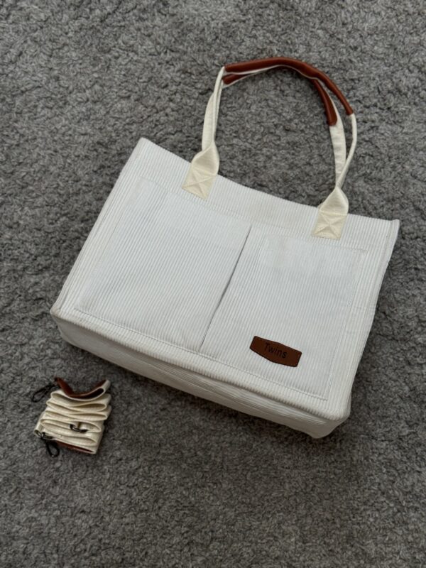 ⁦شنطة Classic Cord Bag T1 – لمسة فخامة لإطلالتك⁩ - الصورة ⁦2⁩