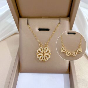 سلسلة Lucky & Heart Necklace – الحظ والحب